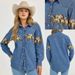 Retro Denim Shirt With Wild Horse Print - Vintage Western Cowboy Style Jacket For Men & Women (S-2XL, Blue)_mkmklike.com