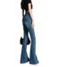 Hong Kong-style Retro High-waisted Jeans Women, Autumn 2022 New Model, Slimming And Versatile, Slightly Flared Long_mkmklike.com