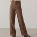 Cross-border Ins American Retro Brown Reverse-wear Patchwork Jeans, Stylish High-waisted Straight Wide-leg Loose Long_mkmklike.com