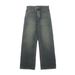 Vintage Washed Denim Bell-Bottom Jeans For Men & Women - Relaxed Fit Retro High-Waisted Wide Leg Trousers_mkmklike.com