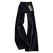 American High Street Multi-Pocket Jeans For Men, Spring, Autumn, Winter, Trendy Brand, Slim Fit, Flared Design,_mkmklike.com