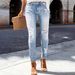 ELLE 2025 New Women's Clothing Xiyin Hot-Selling Jeans High Elastic Slim Fit Casual Versatile Comfortable_mkmklike.com