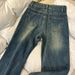 plus Size High-Waisted Slim Fit Flared Jeans for Women Frayed Hem Retro Straight Leg Trousers_mkmklike.com