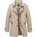 Pulse Pulse 2025 New Foreign Trade European And American Style Cotton Large Size Mid-Length Jacket Men's Casual Solid Color Coat_mkmklike.com