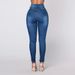 Women's Clothing High Waist Elastic Fashion Slim Hip Jeans Skinny Pants_mkmklike.com