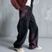 Men's Loose Straight-Leg Jeans With Aurora Purple Wash & Hand-Brushed Details Hand-Brushed Distressing_mkmklike.com