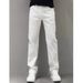 Breathable White Summer Jeans – Lightweight Straight Fit (S-3XL, 68% Cotton)_mkmklike.com