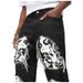 Men's Clothing Digital Printed Skull Jeans Loose Straight Cat Whisker Casual Trendy Brand Ins Daddy Pants Large Size Men_mkmklike.com