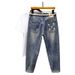 New Retro Jeans Men's Summer Thin Nostalgic American Loose Jeans Men's Large Size Trendy Jeans_mkmklike.com