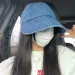 Hot Sale Korean Washed Denim Fisherman Hat Spring Summer Women Wide Brim Sun Protection Hats All-match Adjustable Drawstring_mkmklike.com