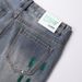 Men's Clothing Men's Blue Ripped And Distressed Denim Shorts Trendy Loose Straight Leg Versatile And Stylish Clothing_mkmklike.com