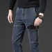 Douyin Popular Multi-bag Stretch Jeans Men's Autumn And Winter Business Straight Overalls Trendy Versatile Casual Trousers_mkmklike.com