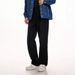 Nordmann Black Jeans Men Korean Style Trendy Long Mid-Waist Solid Color Casual High-End Loose Straight Pants_mkmklike.com