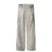 Men's Clothing Distressed Dirty White Jeans Men And Women Loose Deconstructed Design Straight Washed Wide Leg Pants_mkmklike.com