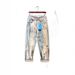 Men's Graffiti Print Wide Leg Jeans – Streetwear Style With Loose Fit & Trendy Design (Apricot, Sizes 28-36)_mkmklike.com