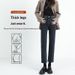 Women's Spring-summer Cigarette 2026 New Model, Autumn-winter High-waisted Slim-fit Cropped Pants For Petite Figures,_mkmklike.com