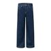 American Washed Jeans For Men High Street Trend Loose Straight With Pleated Pocket Design Wide-Leg Long Pants_mkmklike.com