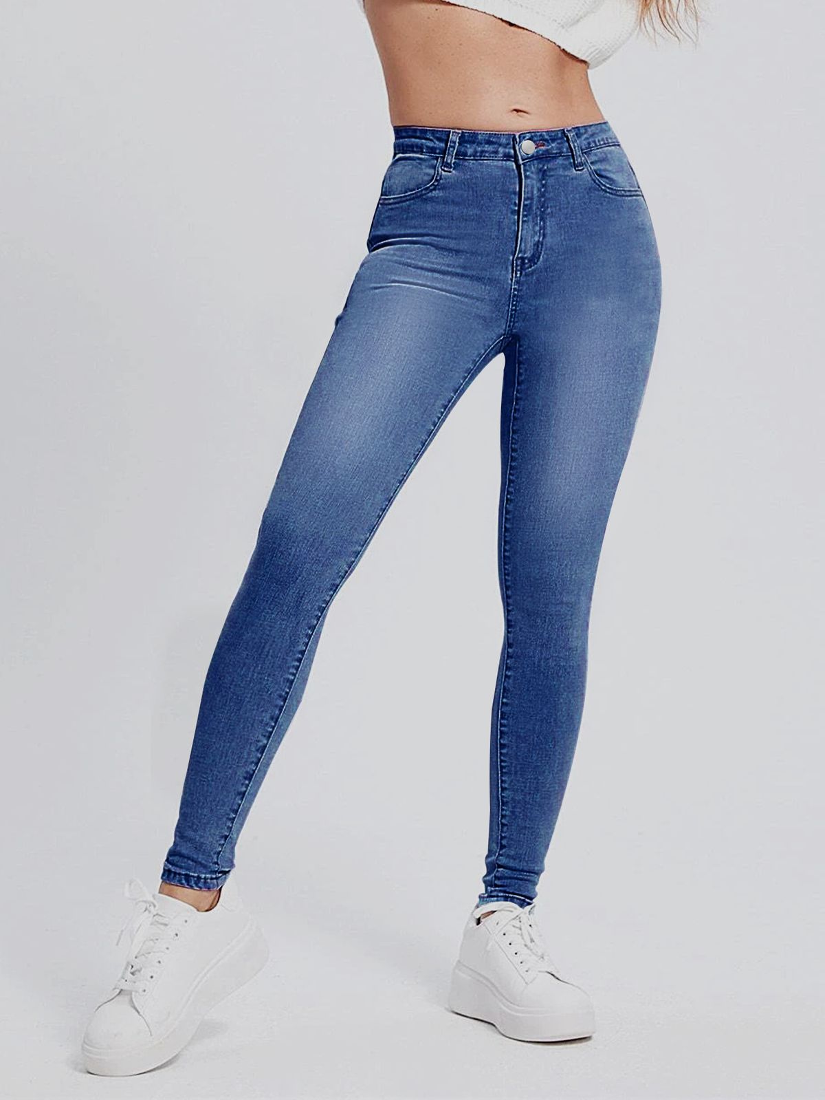 Women's M633 & Archer0603 & Women's Jeans Wish AliExpress Slim High Waist Slim Fit Denim Pencil Pants_mkmklike.com