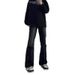 BOY Black Flared Jeans For Men Spring Summer Autumn Loose Straight Leg Cool High-End American High Street Trend Long Pants_mkmklike.com