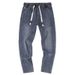 Large Size Men's Clothing 2025 New Badge Elastic Waist Jeans Men Plus Fat Plus Size Trendy Brand Jeans Men 300_mkmklike.com