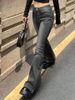 High-Waisted Flare Jeans For Women – Stretchy Bootcut Trousers With Vintage Buttons (S-3XL, Polyester Denim-Like, Office-to-Weekend Pants)_mkmklike.com