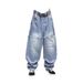 Men's Retro Distressed Jeans - Straight Leg Vintage Denim Pants With Faded Wash & Comfort Fit For Casual Wear_mkmklike.com