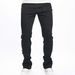 Trendy Tight Fitting Micro Flared Denim Pants For Men's Commuting, Small Horn Solid Color Jeans_mkmklike.com