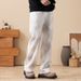 Cross-border One-piece Delivery Jeans Men's Thin Tencel White Dirty Straight-leg Pants Retro Washed Stacked Wide-leg Pants_mkmklike.com