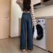 High-Waisted Wide Leg Jeans For Women – Flowy Straight Denim Pants (S-2xl, Dark Blue & Light Blue, Non-Stretch Cotton)_mkmklike.com