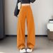 Stylish Straight-leg Jeans With Sparkling Rhinestones For Women, Spring And Autumn, American Style, High-waisted,_mkmklike.com