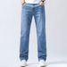 plus Size Loose Straight Leg Jeans For Men Classic Summer Style Slightly Stretchy Long Pants By Ozon Denim_mkmklike.com