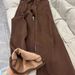 Melard Brown Fleece-Lined Thickened Wide-Leg Jeans For Women 2025 Autumn Winter High Waist Loose Slimming Straight Pants_mkmklike.com