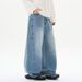 Men’s Vintage Wide-Leg Jeans – High Street Distressed Denim With Raw Hem (Sizes XS-2XL)_mkmklike.com