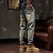 Large Size Men's Clothing Spring And Summer Heavy Industry Retro Nine-point Jeans Men Plus Fat Plus Size American Small Straight Jeans Men_mkmklike.com