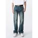 2026 Fashion European-USA High Street Vintage Jeans Men Cotton Mid Waist Do Old Mill White Micro Flared Straight Leg Denim Pants_mkmklike.com