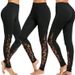 Lace Splice Sexy Slim Fit Sports Casual Yoga Bottom Leggings_mkmklike.com