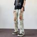 American Style Jeans For Men, Summer High Ripped Beggar Pants, Rugged And Handsome, Explosive Street, Slim Fit Straight_mkmklike.com