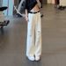 Men's Clothing Streetwear Ripped Distressed Ink Splash Wide Leg Jeans - High Street Loose Fit Straight Long Pants For Casual Streetwear_mkmklike.com