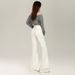 Women's White Flared Jeans That Don't Cling To The Legs, 2026 Spring New Style, Solid Color, Versatile, Simple,_mkmklike.com