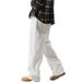 Shanggu Autumn White Jeans American Trendy Brand Hip Hop Wide Leg Loose Extended Men's Pants_mkmklike.com