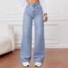 Women's Casual Loose Straight Leg Jeans Autumn New Arrivals Fashionable Comfortable Denim Pants for Women_mkmklike.com