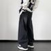"Unisex Wide Leg Jeans – Korean-Inspired Relaxed Fit Denim Pants For Men & Women (All-Season Stretch, Oversized Streetwear Style, Vintage Wash)"_mkmklike.com