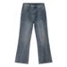 Men's Clothing | 2023S Four Seasons New Loose Retro Mid High Waist Flared Slim Fit Denim Pants_mkmklike.com