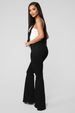 ad America Wome's Fashio Deim Strap Log New Cross-Border Exclusive Europea Statio Slim Fit Flared Pats For_mkmklike.com