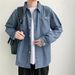 Northfold Denim Long Sleeve Ins Spring Autumn Trendy Men's Matching Turn-down Collar Shirt Japanese Harajuku Style Casual Jacket_mkmklike.com