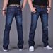 SIZE 28-40 Men's Four-season Jeans, Business, Casual Straight-leg Pants, Solid Color Slim-fittings And Simple Classic Styles_mkmklike.com