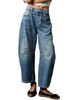 Women’s Loose Fit Wide Leg Jeans – Mid-Low Waist Washed Denim Pants In Greyish/Bluish/Dark Blue/Black (XS-XL)_mkmklike.com