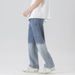 Anyang Gradual Change Jeans Men's Autumn American Retro Trendy High Street Pants Loose Wide Legs Straight Drape Trousers_mkmklike.com