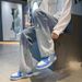 Men's Fleece-Lined Baggy Jeans – High Street Vintage Washed Denim With Smiley Print & Oversized Fit (Blue/Black)_mkmklike.com