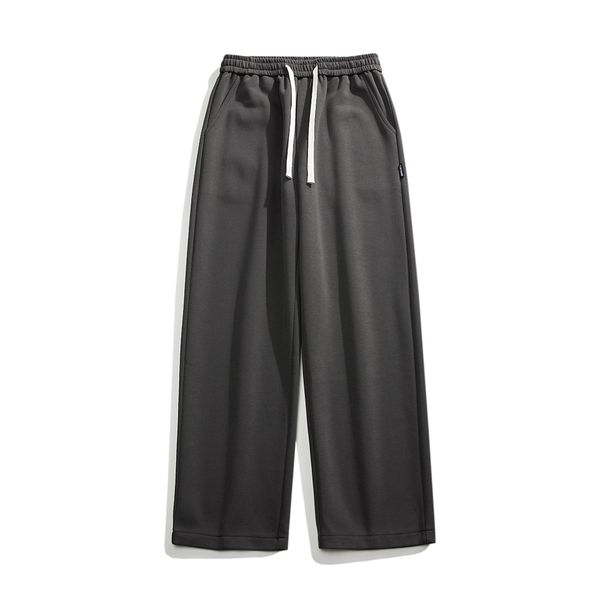 LKTM Men's # Grey Sports For Men And Youth Loose Straight Drawstring Trendy Versatile Wide Leg Casual Guard Pants C47_mkmklike.com